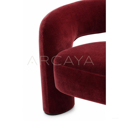 Retro Romantic Curved Sofa - scene