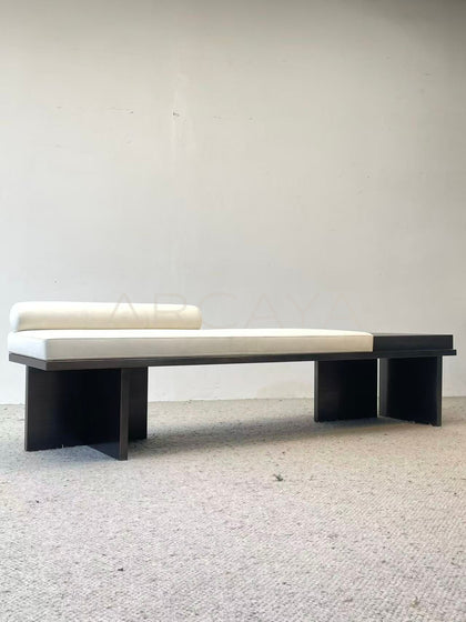 Modern Minimalist Bed End Bench - scene