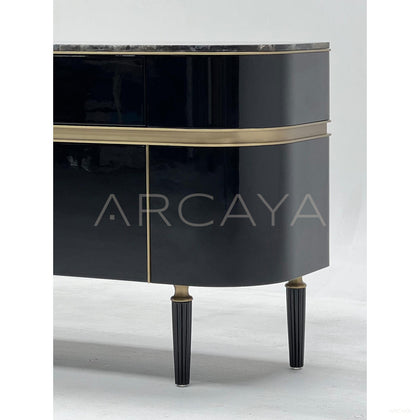 Blue Jade Stone Entryway Cabinet - scene