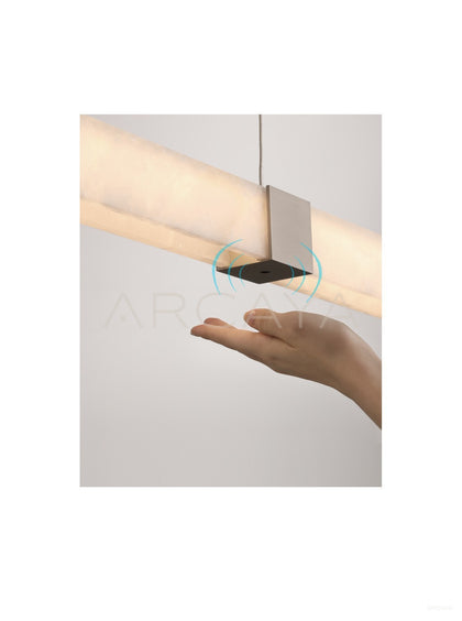 Linear Stone Column Pendant Light 23031 - scene