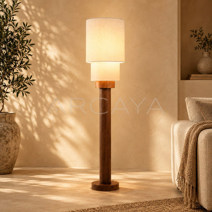 Solid Wood Floor Lamp Warm - main