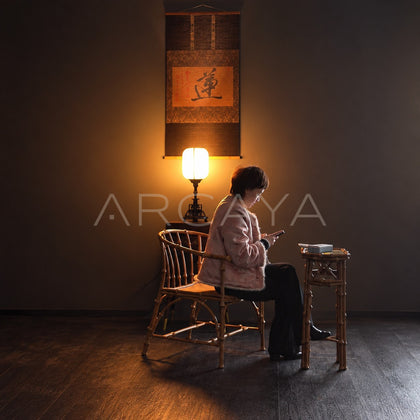 Natural Bamboo Round Back Chair - scene