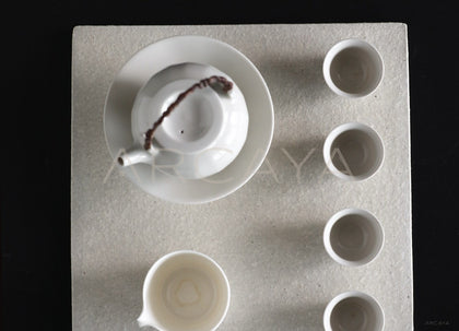 Sunxun Collab Stoneware Tea Tray - scene