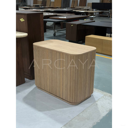 Natural Wood Storage Sideboard - scene