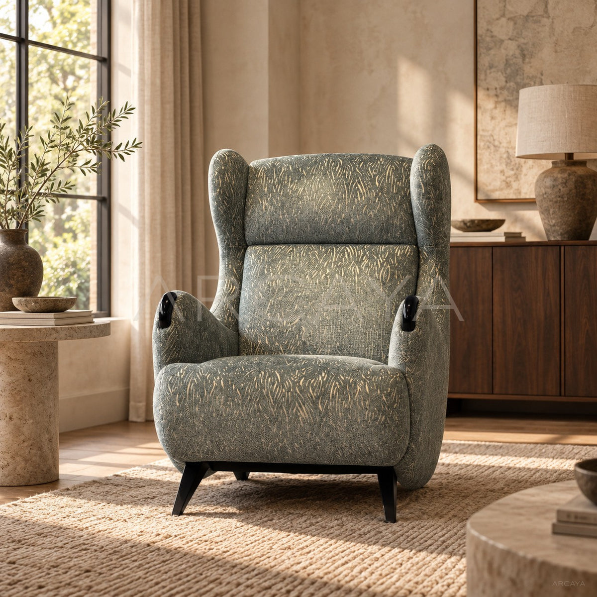Immersive Reading Art Lounge Chair - scene