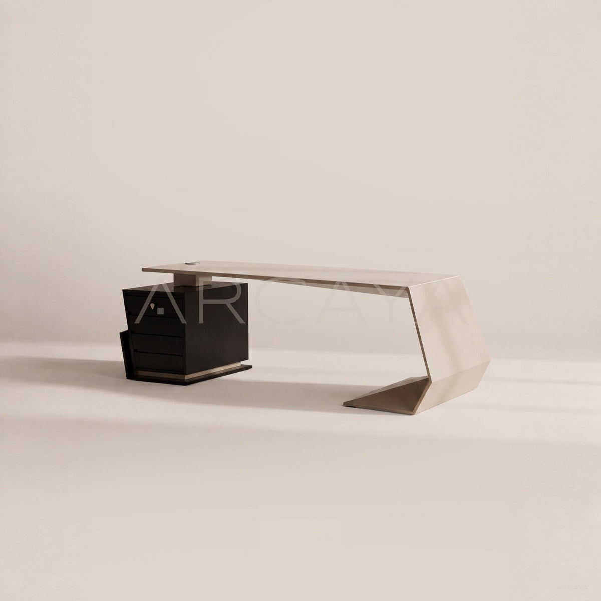 Geometric Irregular Executive Desk - main