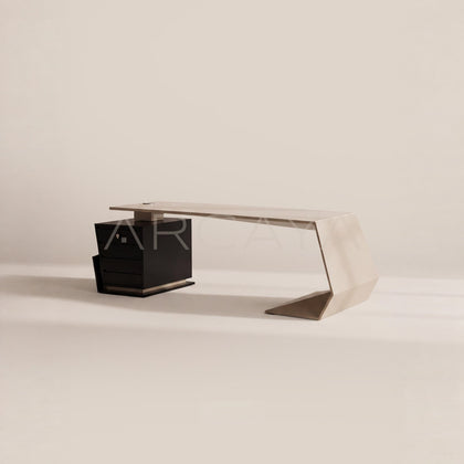 Geometric Irregular Executive Desk - main