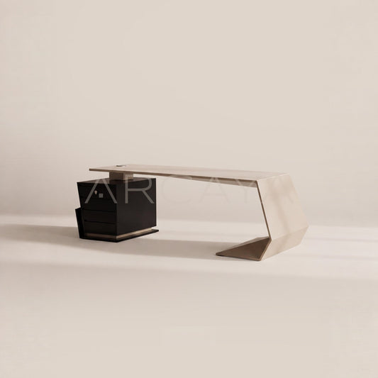 Geometric Irregular Executive Desk - main