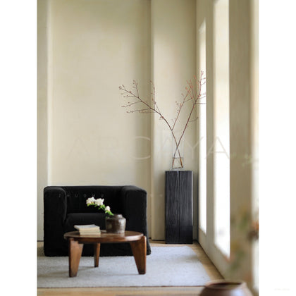 Reclaimed Wood Flower Stand — Side Table - scene