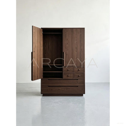 Minimalist Oak Wardrobe — Storage - scene