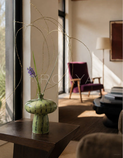 Dadan Green Spot Ceramic Vase - scene