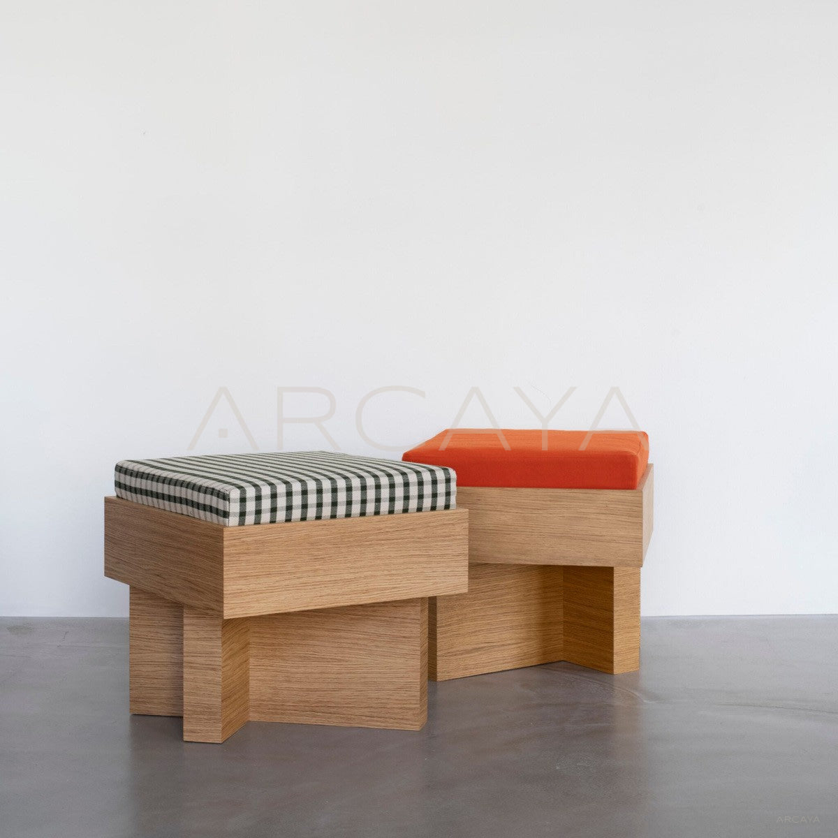 Solid Wood Low Stool - main