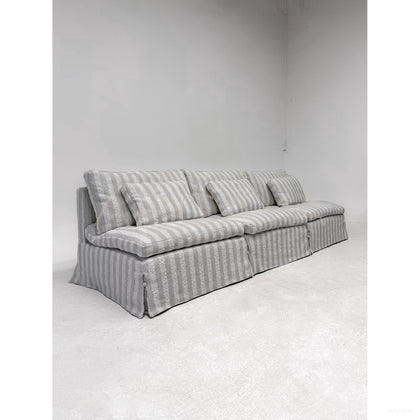 Striped Sectional Sofa - scene
