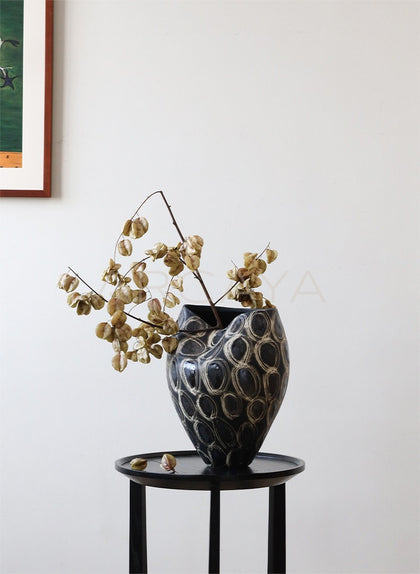 Wabi Sabi Jingdezhen Large Floor Ceramic Vase - scene