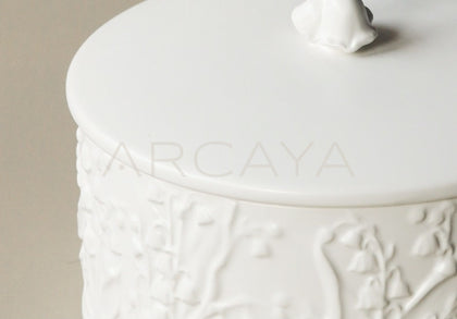 Lily Of The Valley Ceramic Jewelry Box - scene