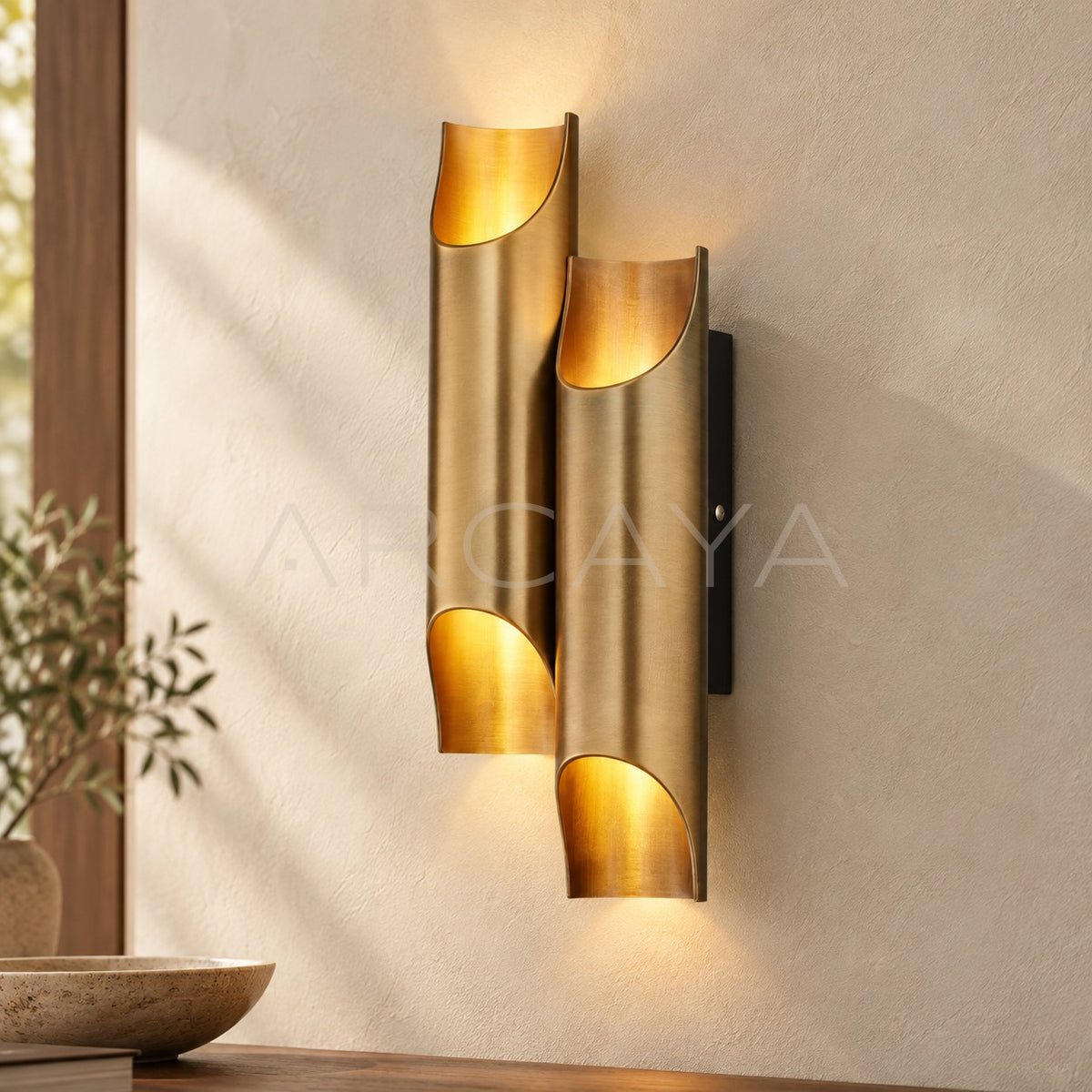 Double Metal Cylinder Wall Light 20511 - main