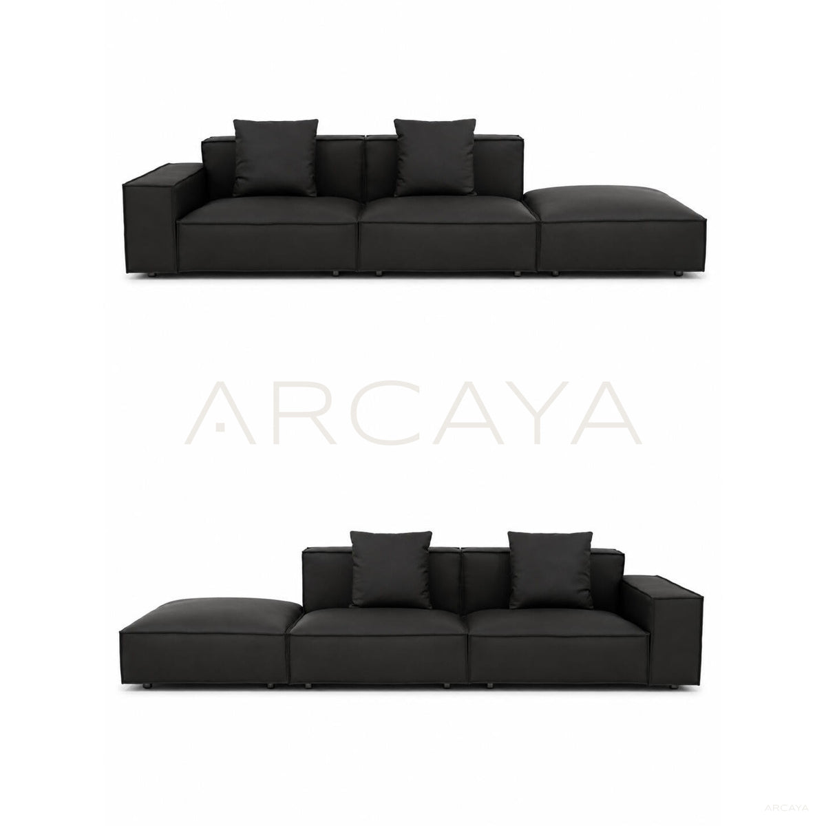 Custom Block Modular Sofa in detail