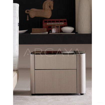 Italian Minimalist Nightstand - scene