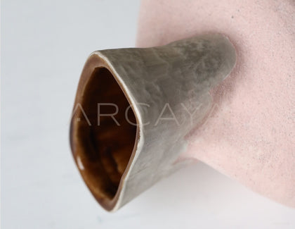 Dadan Silver Glaze Hand Thrown Stoneware Vase - scene