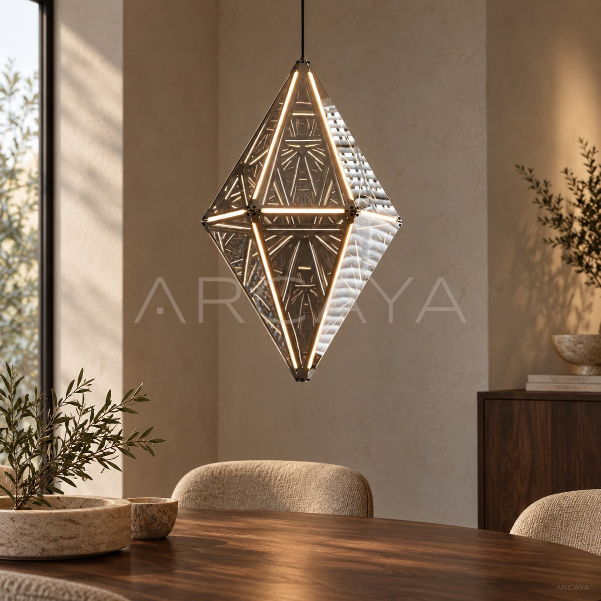 Prism Long Diamond Pendant Light 95372 - main