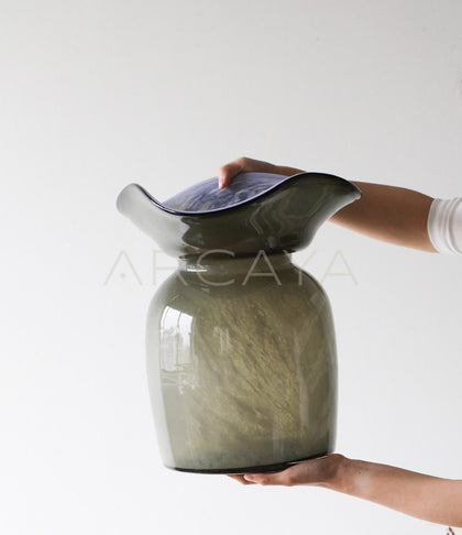 Large Floor Glass Vase Modern - scene
