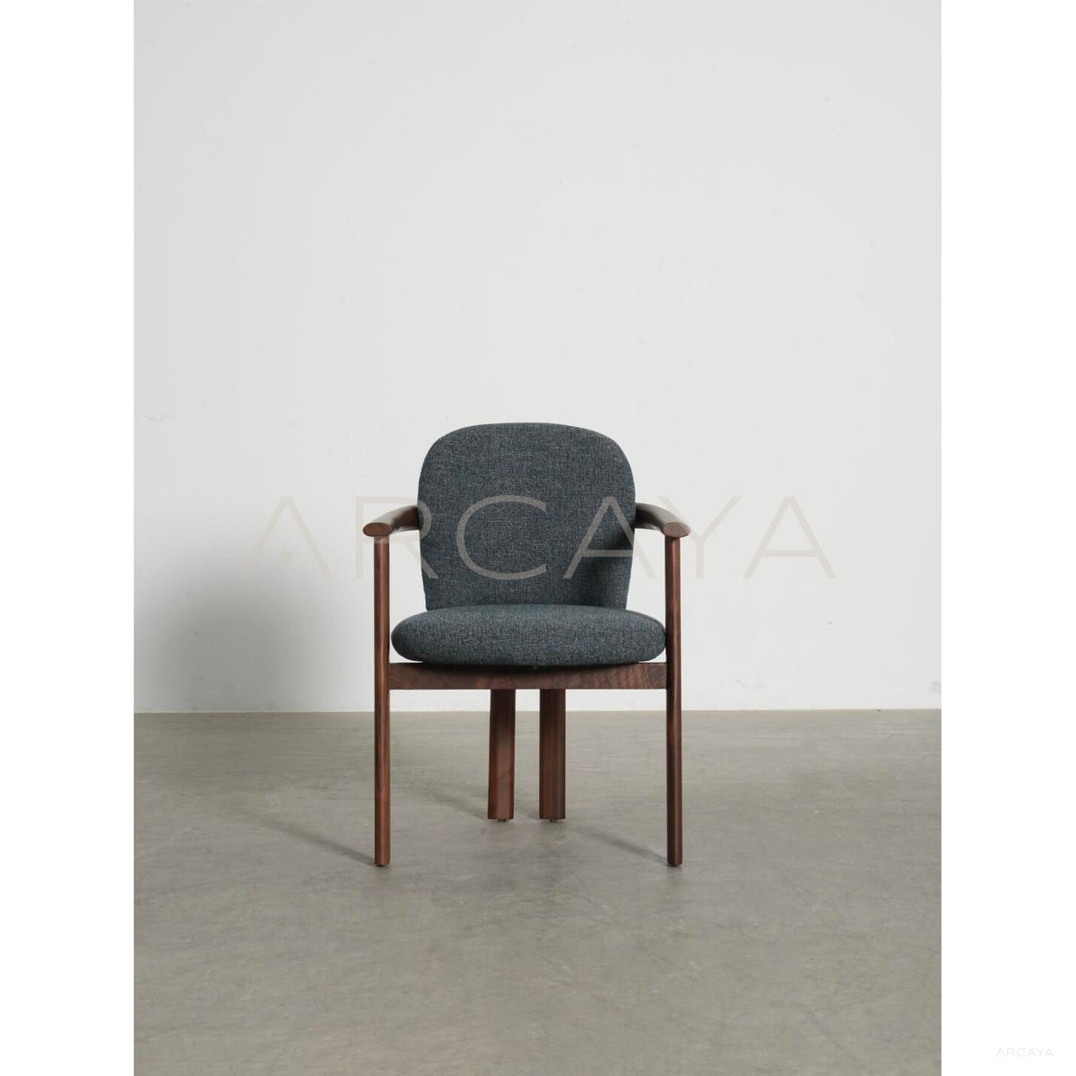 Black Walnut Dining Chair in detail