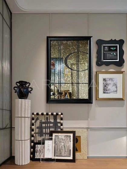 Rust Mirror Wall Art - scene