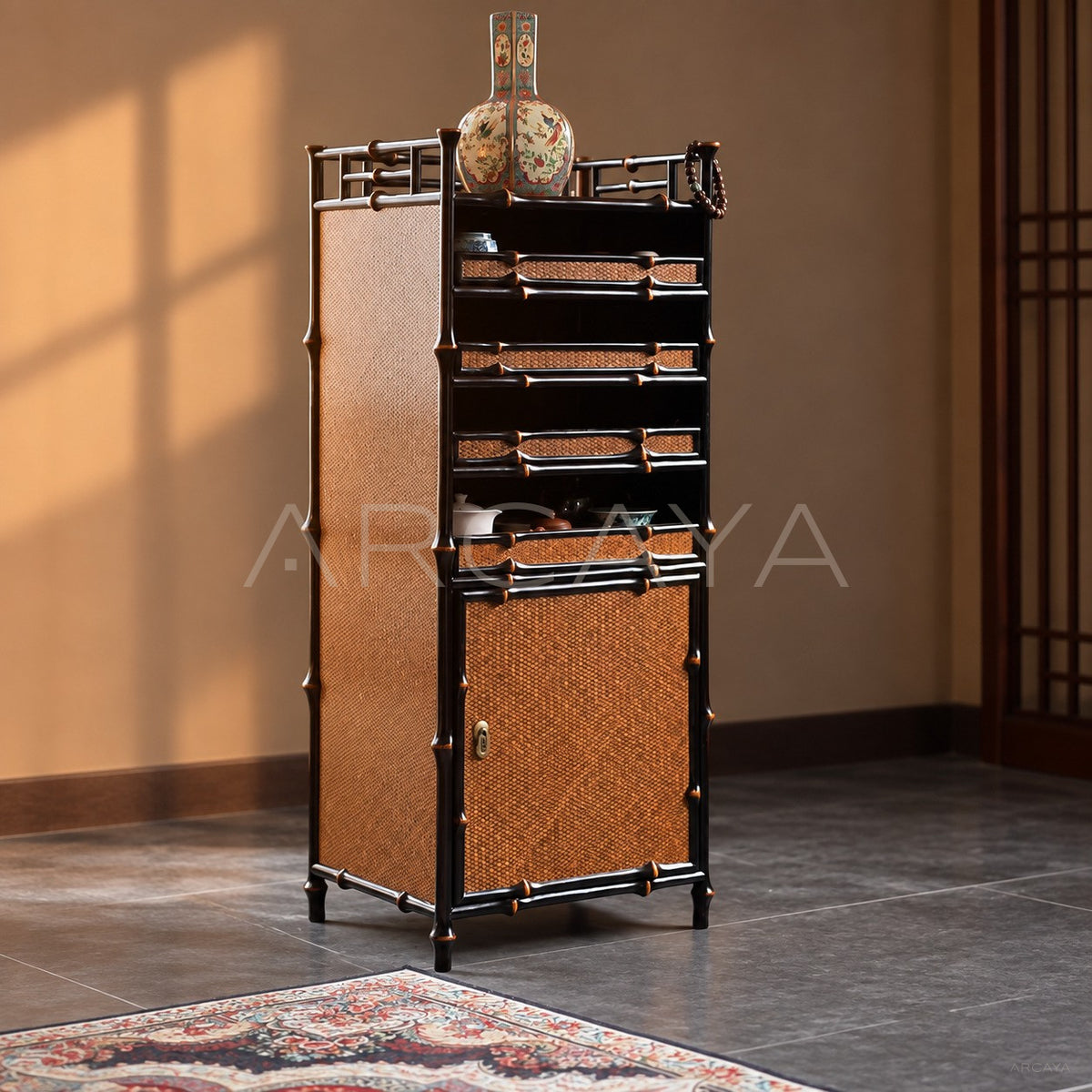 Apothecary Cabinet Plain Woven Doors - main