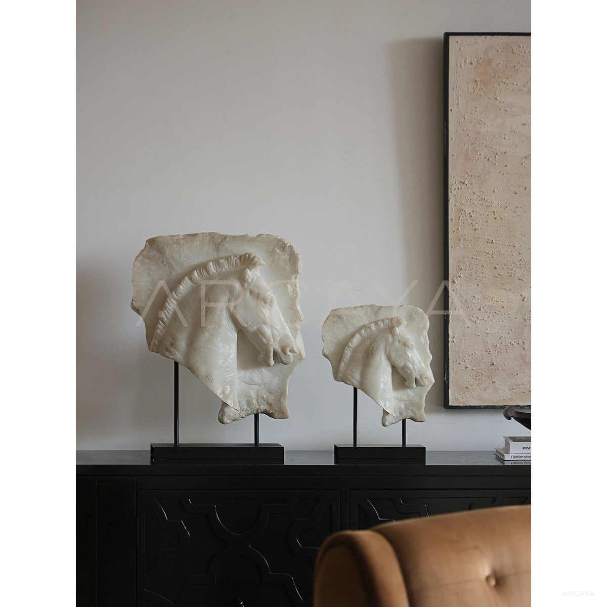 Greek Relief War Horse Fragment — Decorative Objects in detail