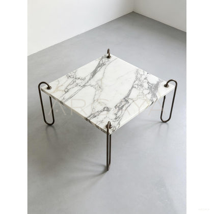Square Marble Coffee Table - scene