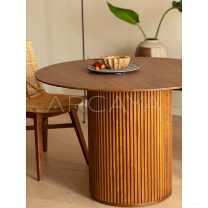 Solid Sturdy Dining Table - scene