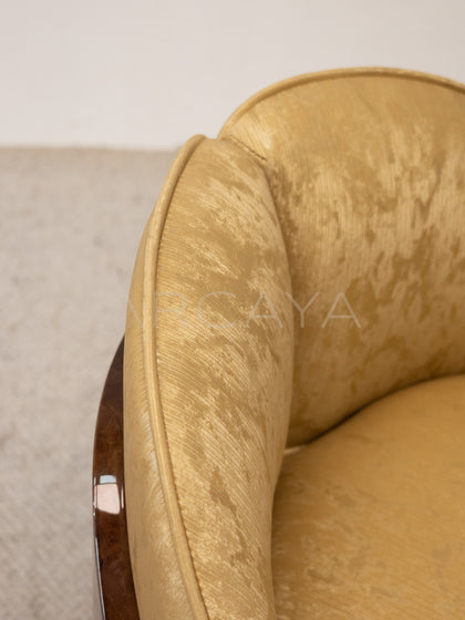 Sculpted Solid Wood Chair - detail