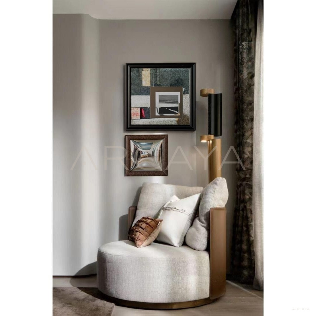 Art Mirror Wall Decor in detail