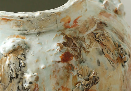 Large Floor Wabi Sabi Jar Vase - scene