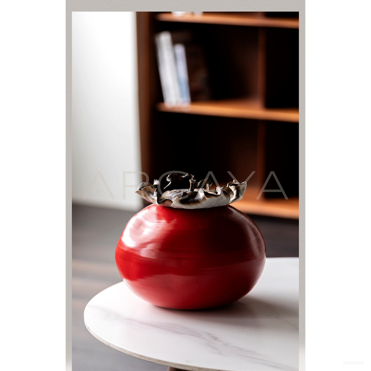 Vintage Handmade Ceramic Vase Living Room in detail