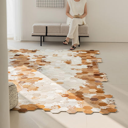 Stain Resistant Cowhide Rug - scene