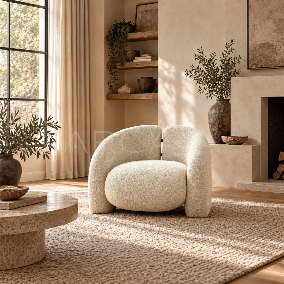 Round Collar Sofa in detail