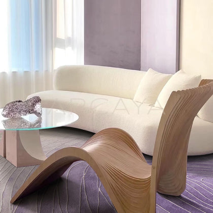 Purple Living Room Rug - scene