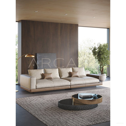 Connelly Full Leather Sofa - scene
