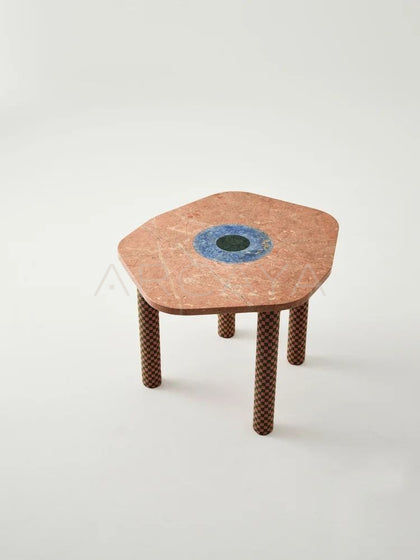 Yiduo Time Slice Marble Side Table - scene
