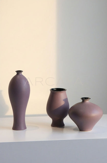 New Chinese Purple Ceramic Vase - scene