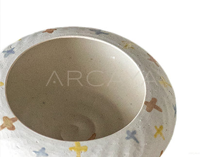 Dadan Hand Painted Colorful Ceramic Vase - scene