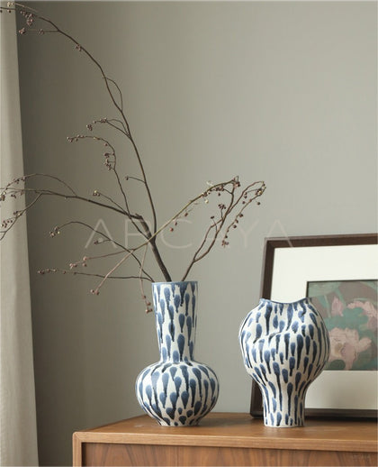 Wabi Sabi Jingdezhen Floor Jar Vase Designer - scene