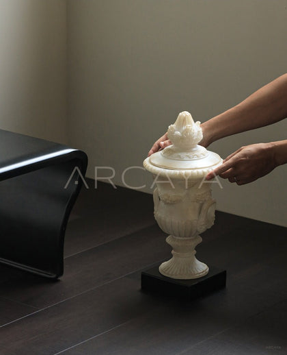 Mid Century Roman French Art Vase - scene