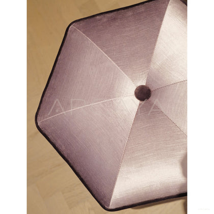 Pleated Purple Art Pouf - scene