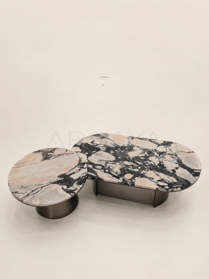 Daze Bulgari Pink Stone Coffee Table - scene