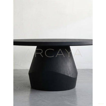 Oak Solid Wood Dining Table - scene