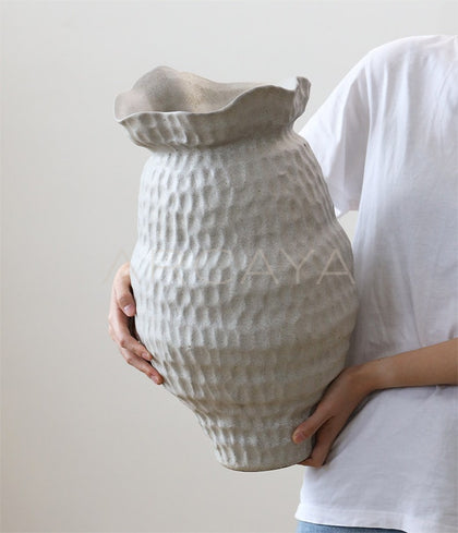 Jingdezhen Wabi Sabi Floor Jar Vase Large - scene