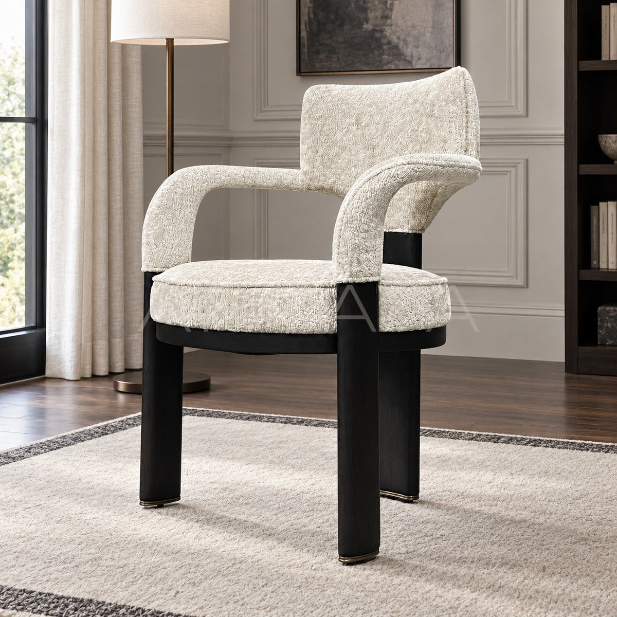 Minimalist Single Lounge Dining Chair - main