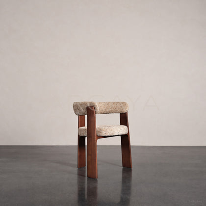 Mid Century Wrap Around Armrest Dining Chair - main